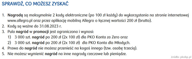 200 zł na Allegro PKO